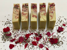 Load image into Gallery viewer, &quot;Lavender Rose&quot; (Infused Rose Petals Soap)
